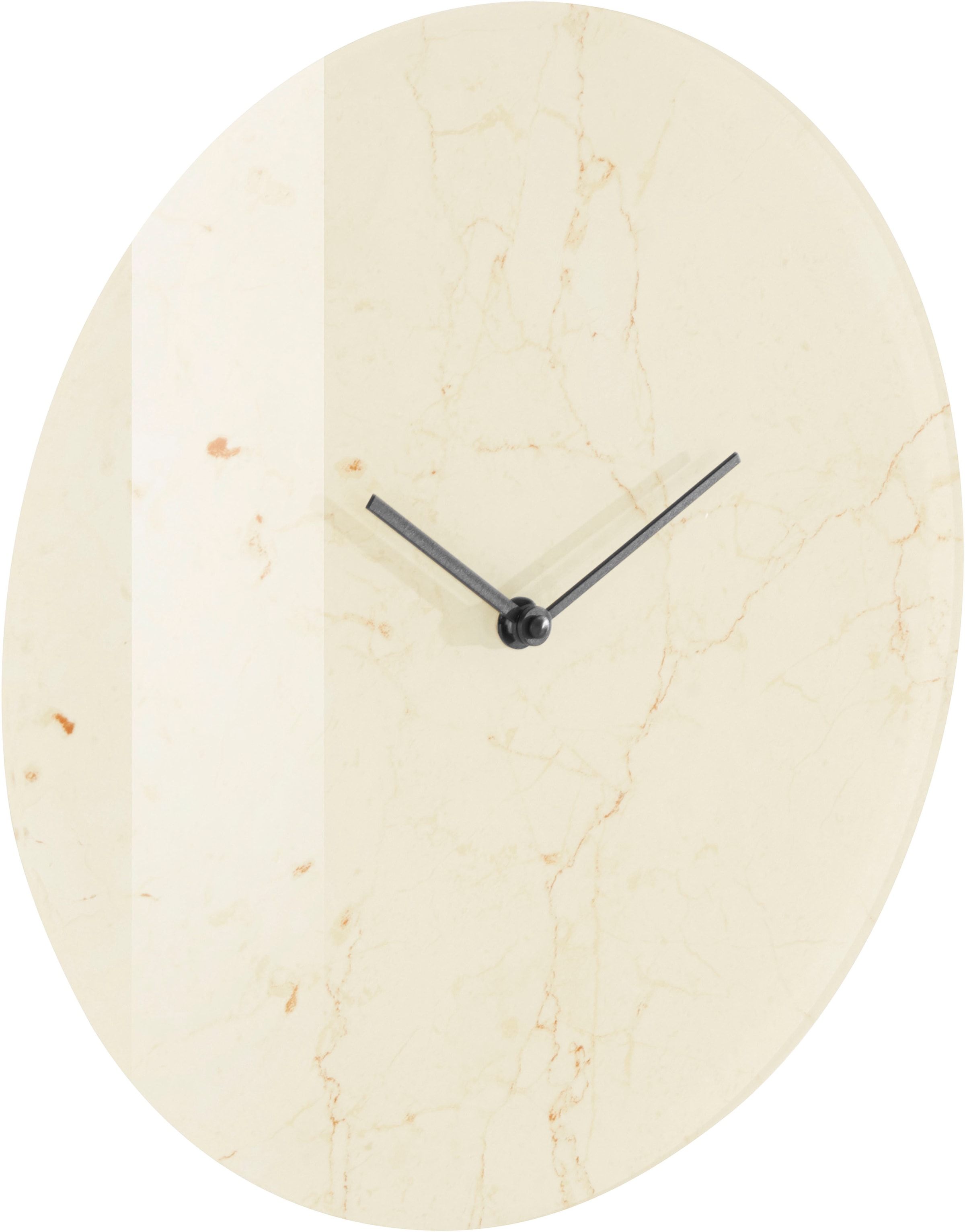 LeGer Home by Lena Gercke Wanduhr »Marmor beige« rund, Ø 30 cm