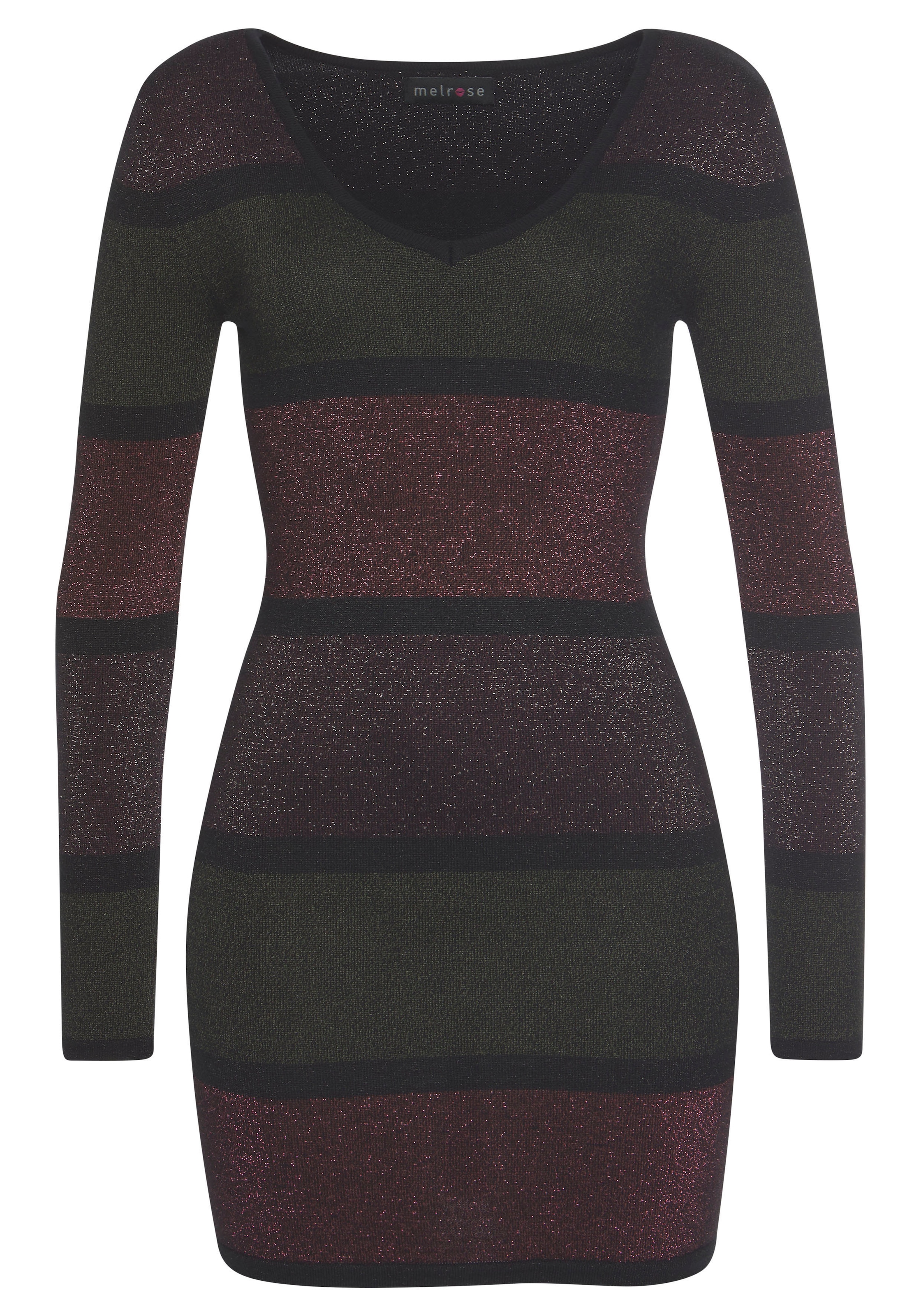 Melrose Strickkleid Partymode, in Mini Länge mit dezentem Glitzergarn