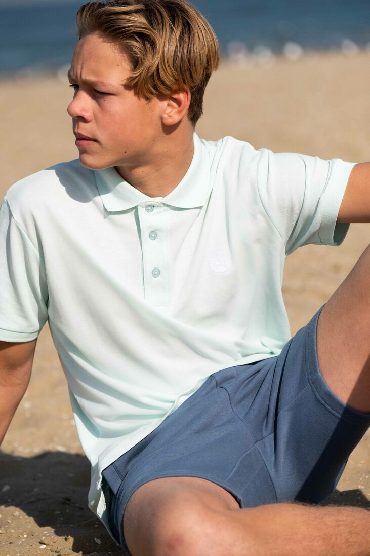 KRONSTADT blauwe kronstadt polo albert organic/recycled polo