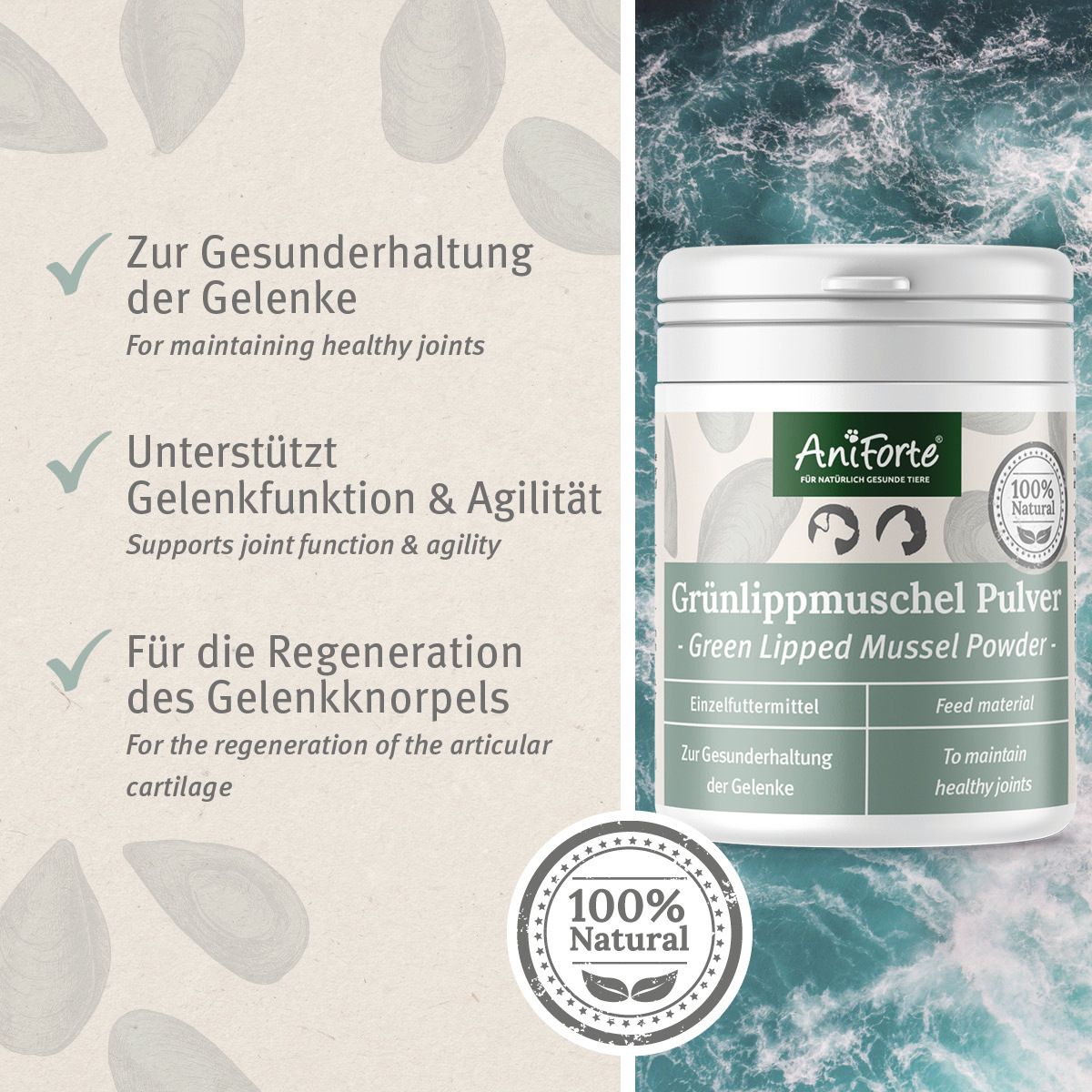 AniForte® Grünlippmuschel Pulver