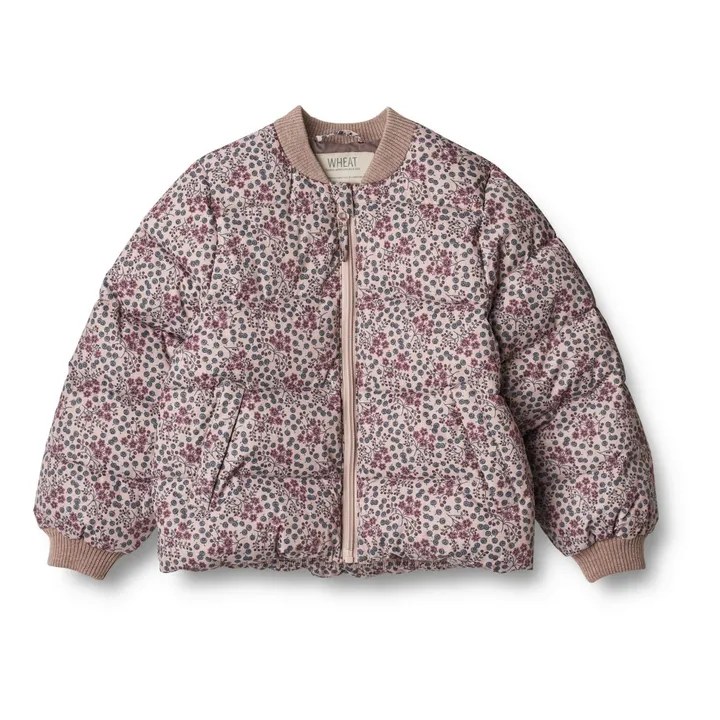 Wheat Doudoune Fleurie Matières Recyclées Yuri  | Rose