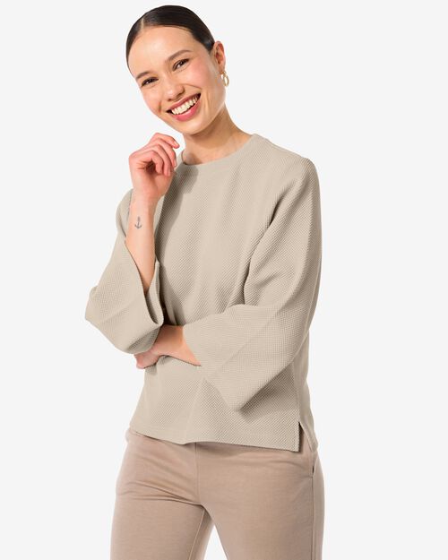 t-shirt structuré Kacey pour femmes sable