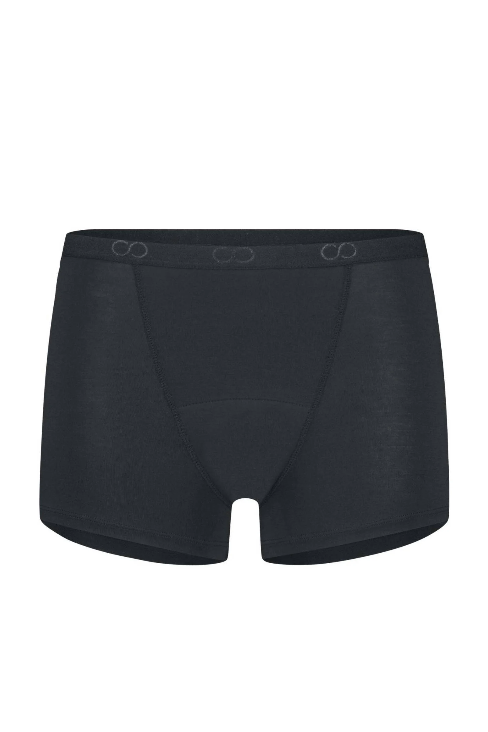 Moodies Undies boyshort menstruatieslip Medium/Heavy zwart