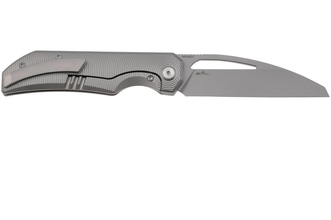 Bestech TAIPAN BT2503A Bead Blasted MagnaCut, Grey Titanium, zakmes, James Lowe design