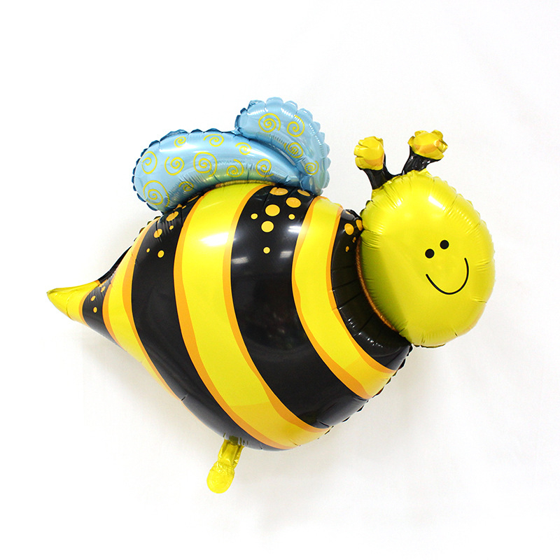 (55-tlg. Set) Party Ballons Bienen Luftballons Latex- und Folienballon - Gelb / Schwarz