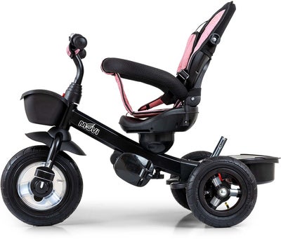 Milly Mally Movi 5-i-1 Trehjulssykkel, Svart/Rosa