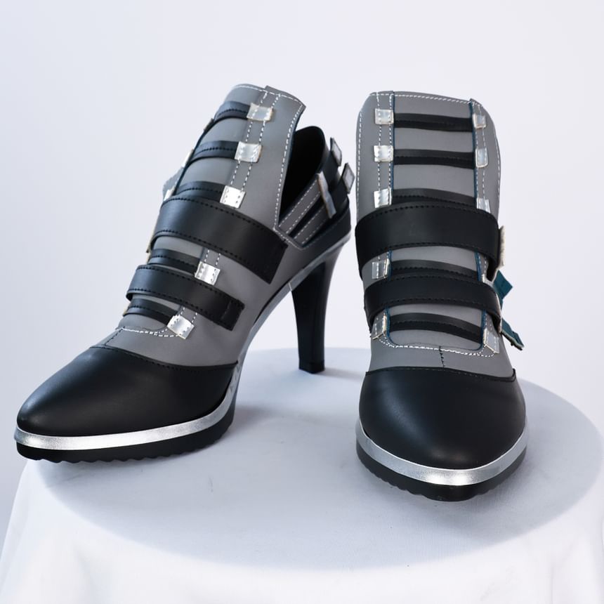 Custaplayu - Zenless Zone Zero Tsukishiro Yanagi Cosplay Kostuumset / Pruik / Schoenen