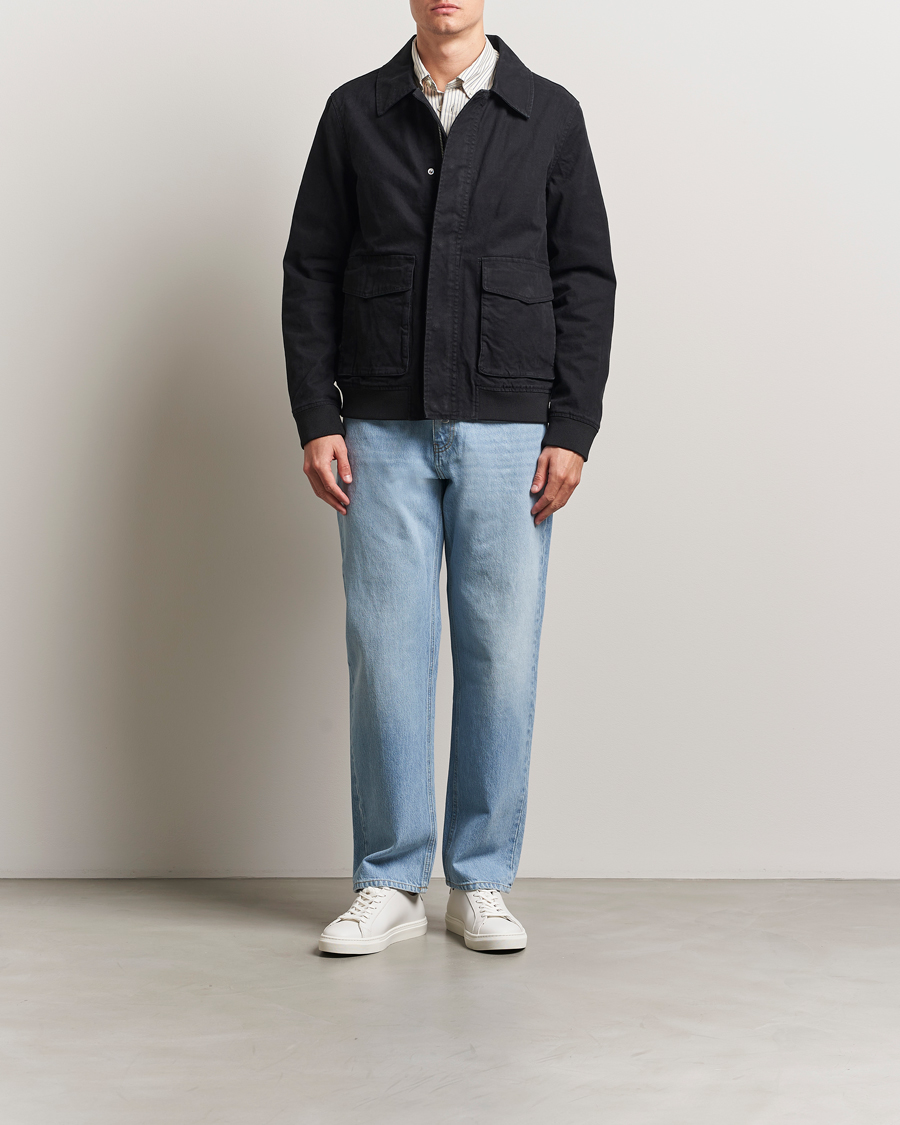 A Day's March Bader Cotton Flight Jacket Black