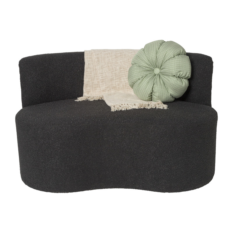 Teddy loveseat - zwart - 71x120x71 cm