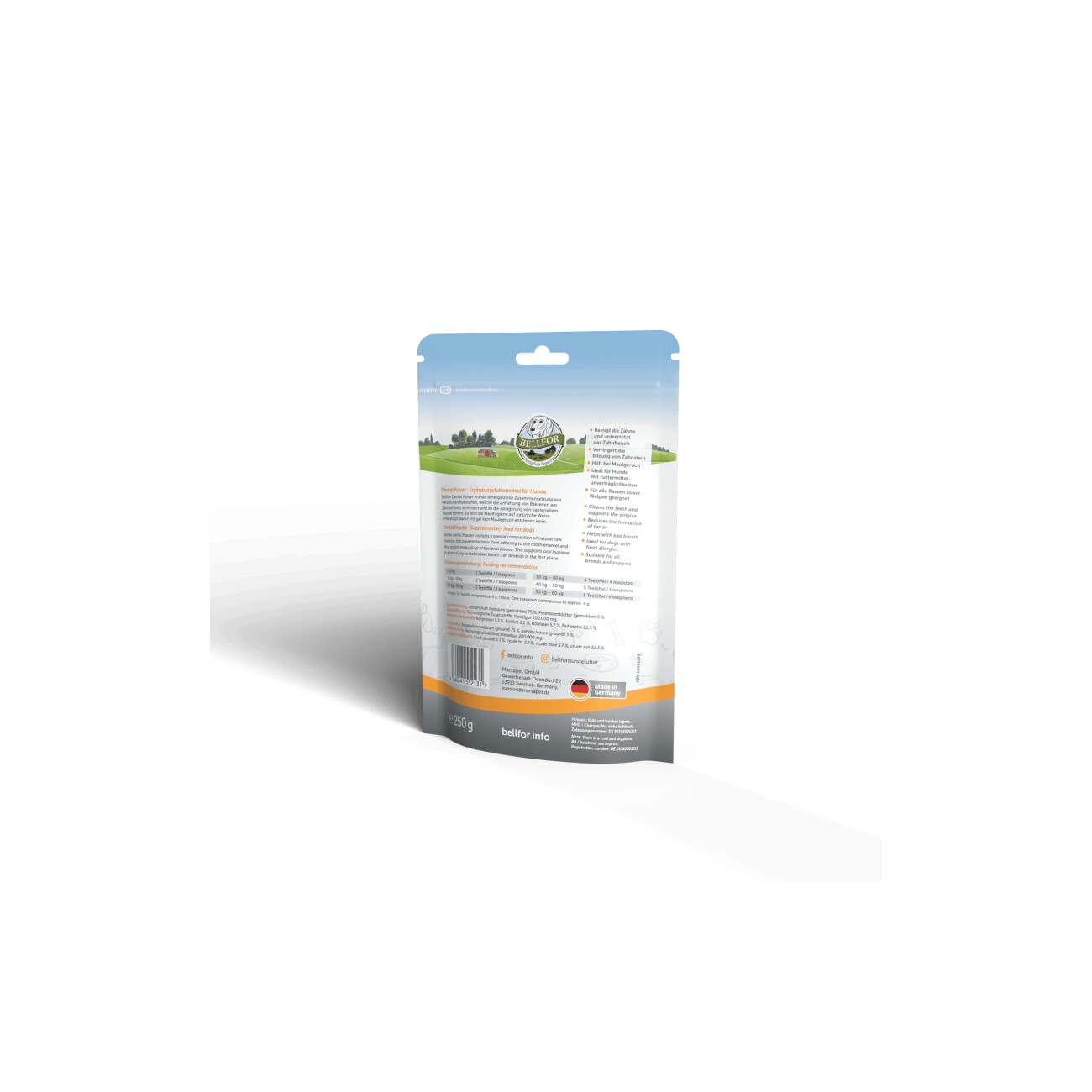 Bellfor Dental Pulver für Hunde - 250g