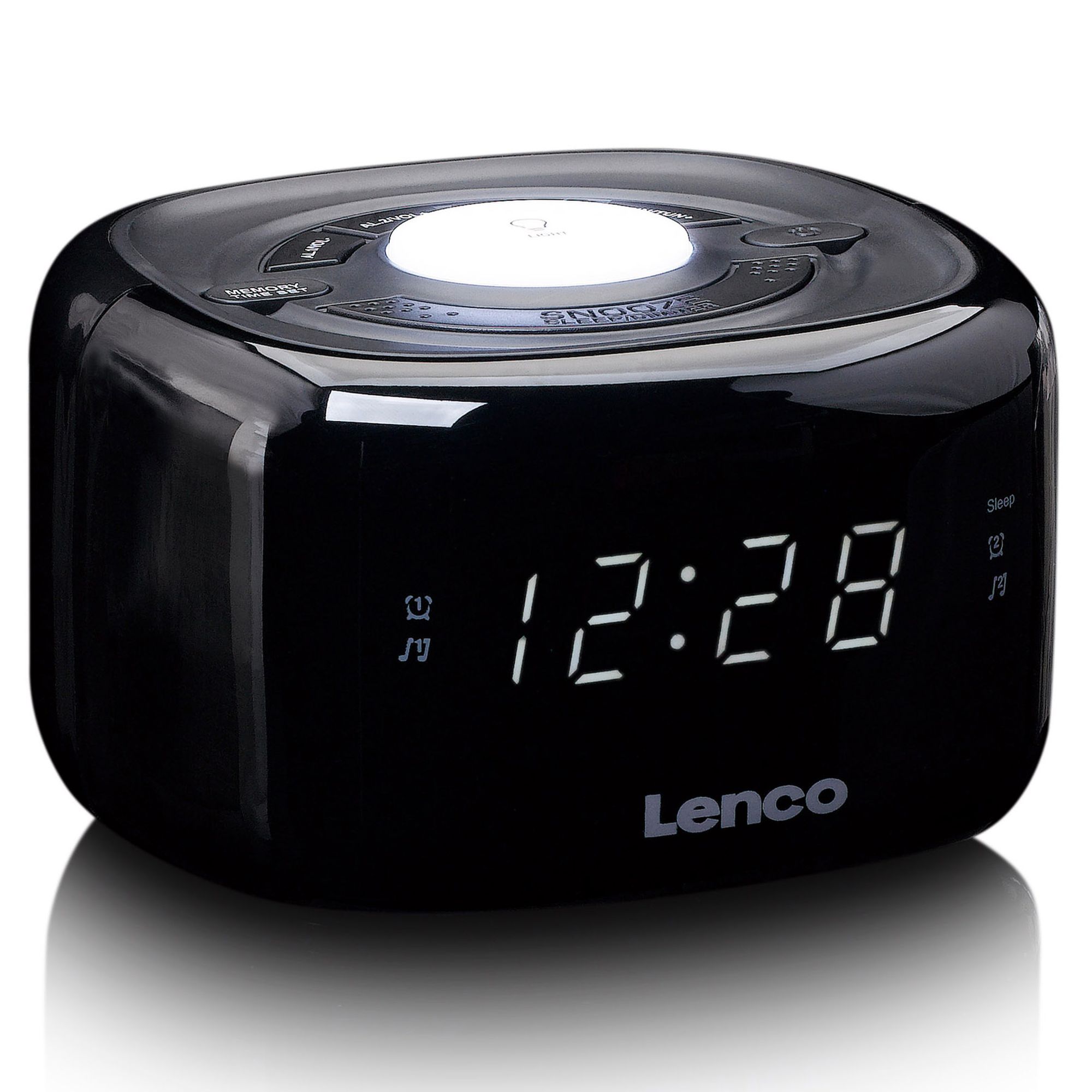 Lenco CR-12BK FM Wekkerradio