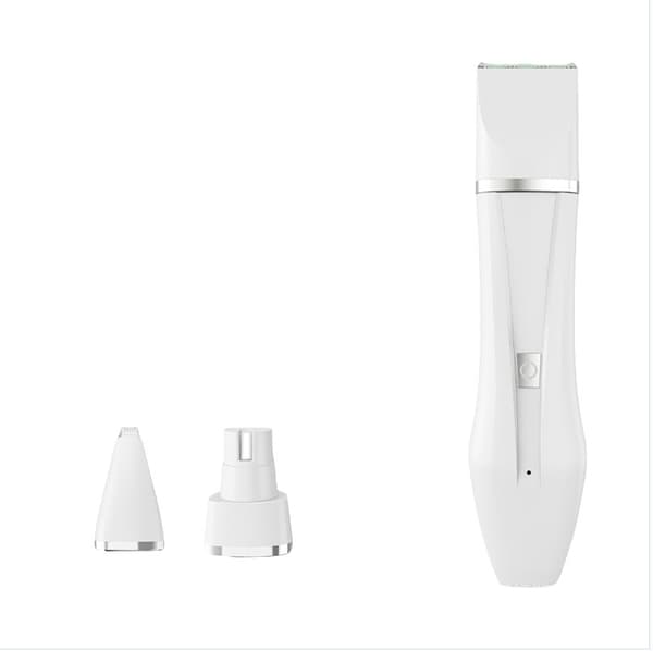 INF 3-i-1 Pet Grooming Clipper: Full Body, Paw & Nail Care Hvit
