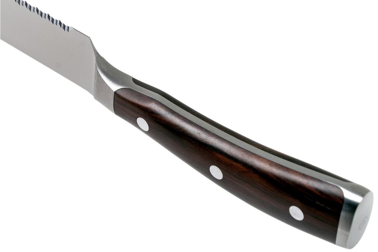 Wüsthof Ikon dubbel gekarteld broodmes 23 cm, 1010531123