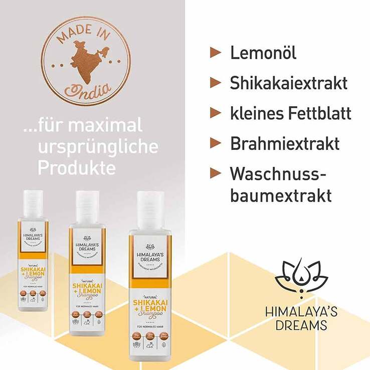 Himalayas Dreams Ayurveda Shampoo Shikakai & Lemon, 200 ml