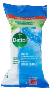 Dettol Power & Fresh Multi-Reinigingsdoekjes Oceaanfris Maxi 110ST