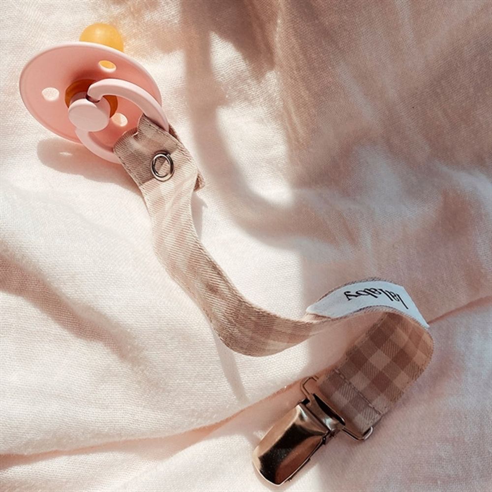 Beige Gingham Suttesnor - Lalaby → Luksusbaby.dk