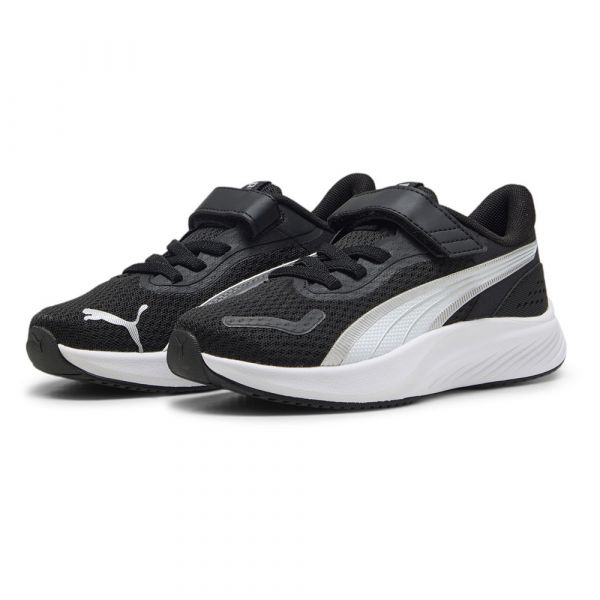 Puma Sapatilhas Pounce Lite Ac  Ps Black / White / Silver 29