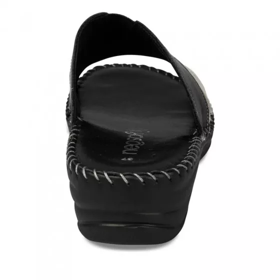 Mules NOIR NEOSOFT RELAX CUIR