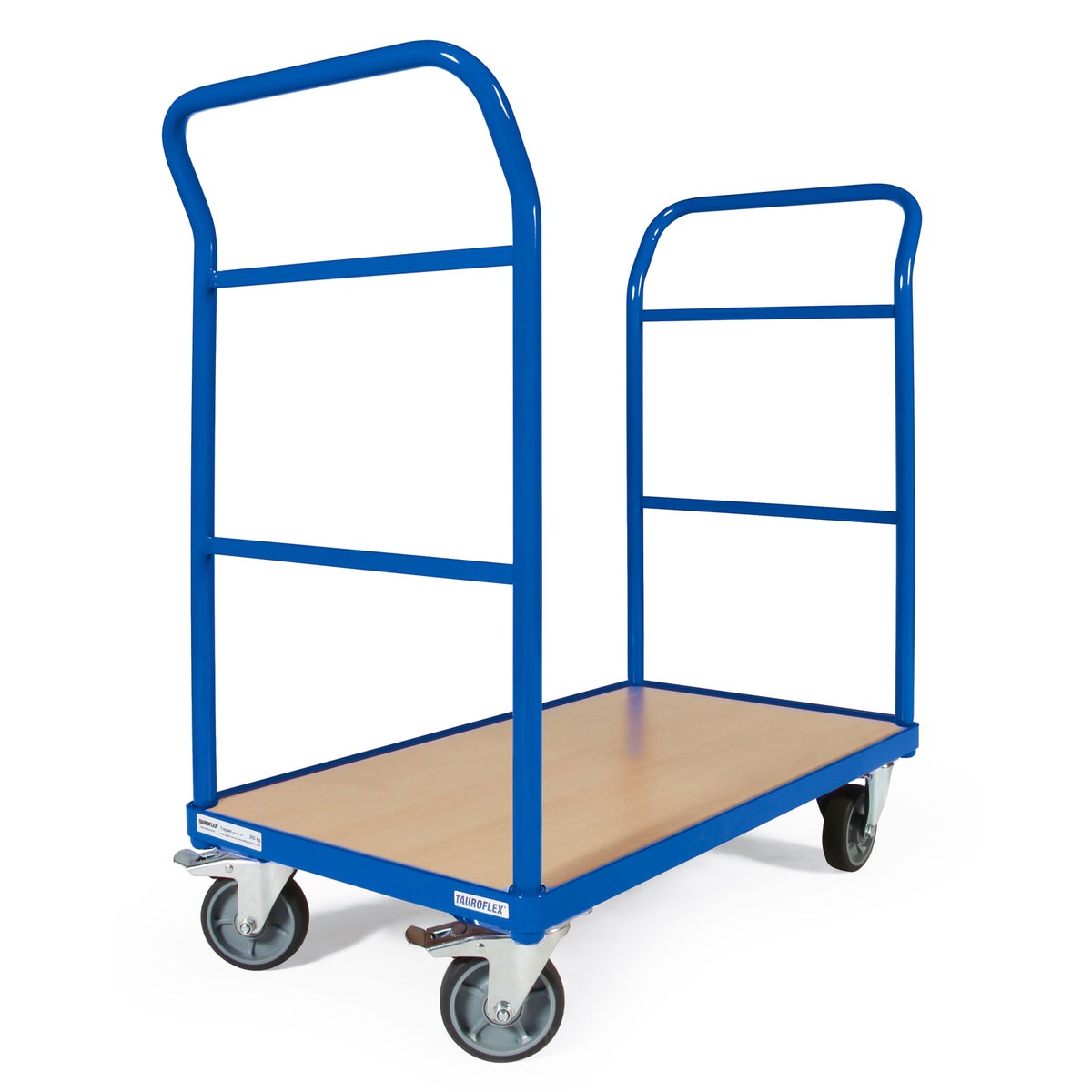 Protaurus platformwagen met 2 duwbeugels en rand van 1000x600mm