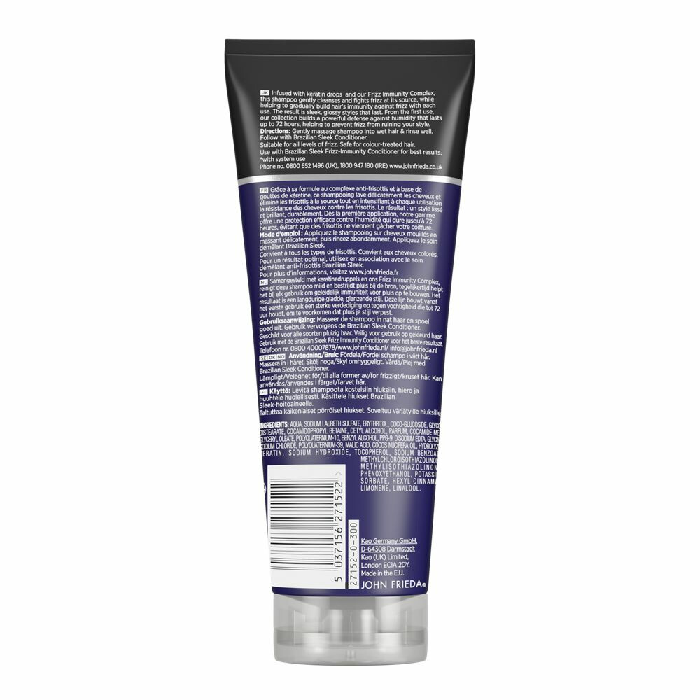 John Frieda Frizz Ease Brazilian Sleek Shampoo250 ml