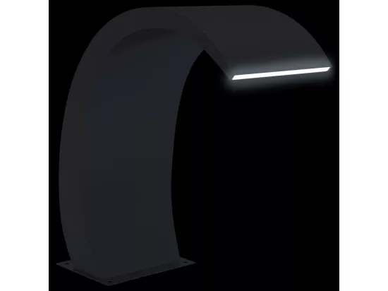 Fontaine de piscine avec LED 22x60x70 Acier inoxydable 304