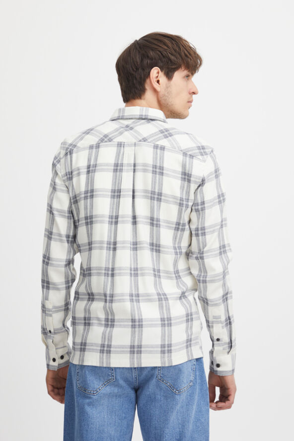 Casual Friday CFANTON LS checked shirt Ecru