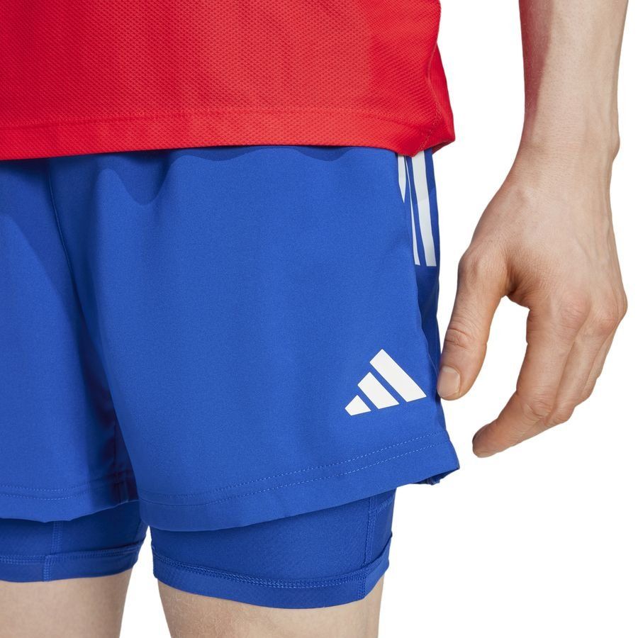 adidas Short Running Own The Run Climacool 2 EN 1 - Bleu