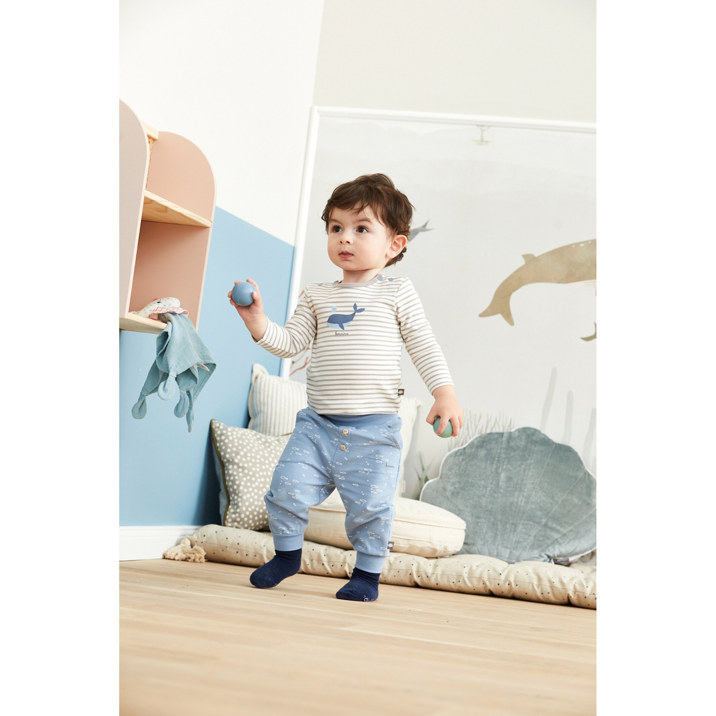 Bornino - Lieblinge Jogginghose Fische blau