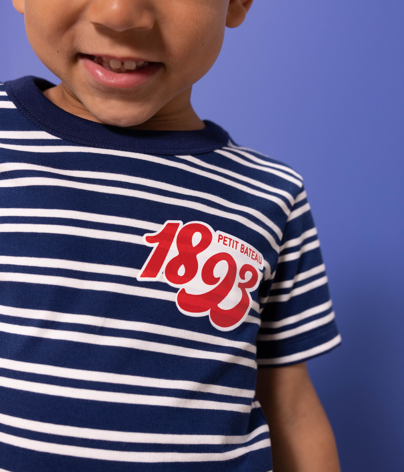 Tee-shirt rayé en coton enfant garçon