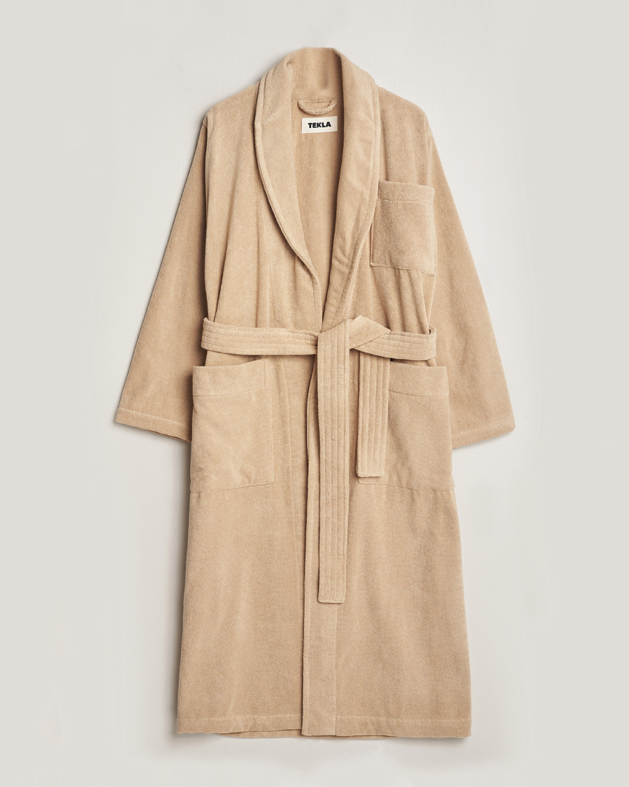 Tekla Organic Terry Bathrobe Sienna