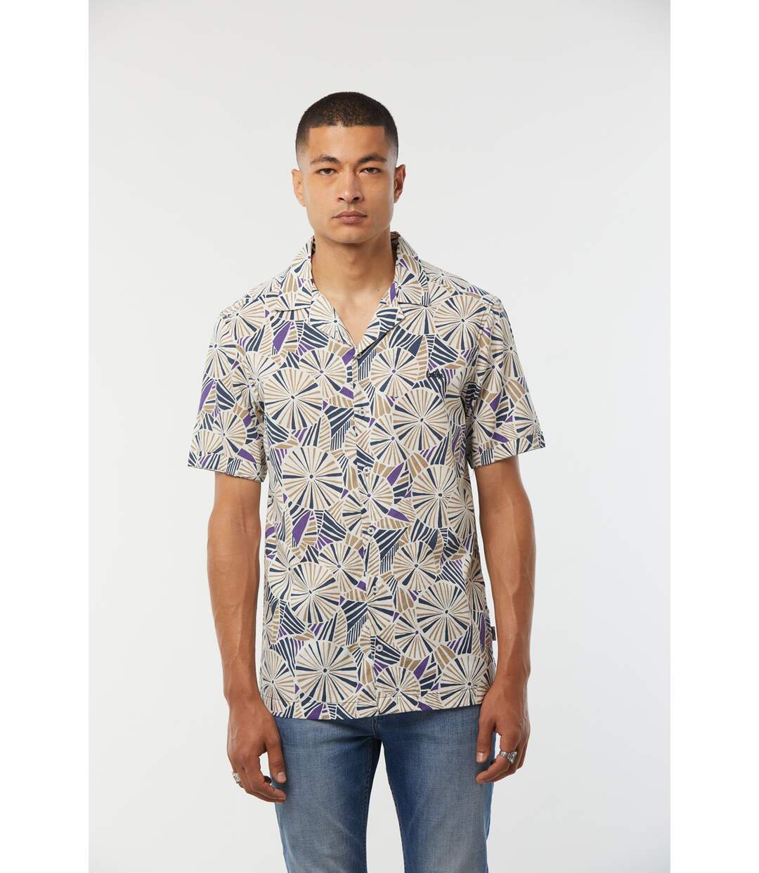 Chemise manches courtes coton relax DOSTY