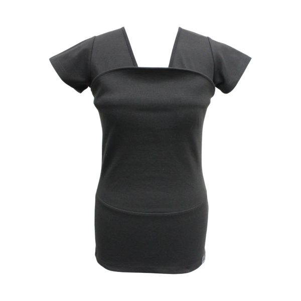 Womboo Buidelshirt - Vrouw - Maat M - Zwart