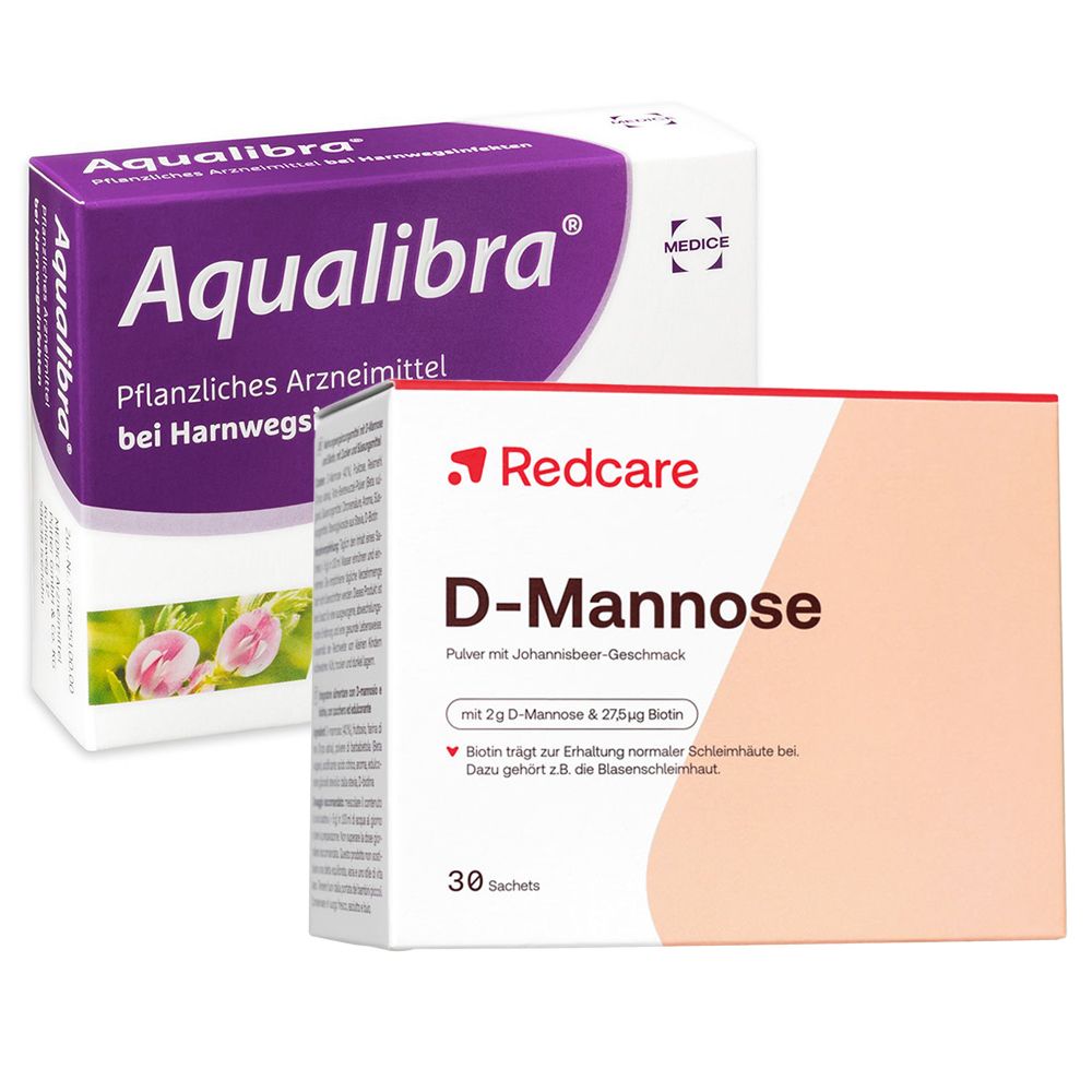 Redcare D-Mannose + Aqualibra® 80 mg/ 90mg/ 180 mg Filmtabletten