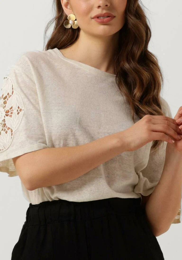 NUKUS ecru nukus t-shirt berta shirt