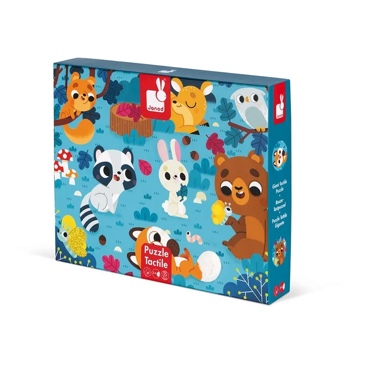 Janod Puzzle tactile Les Animaux de la Forêt - 20 pièces