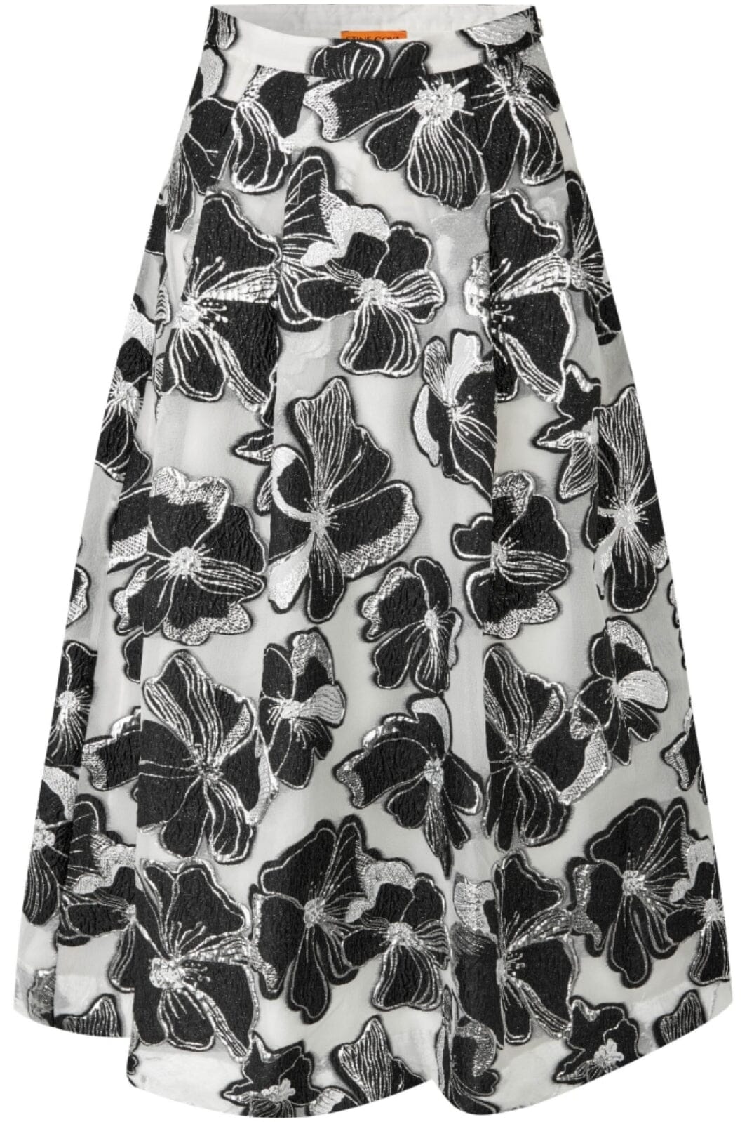 Stine Goya Voluminous Midi Skirt, 1608 Organza Jacquard