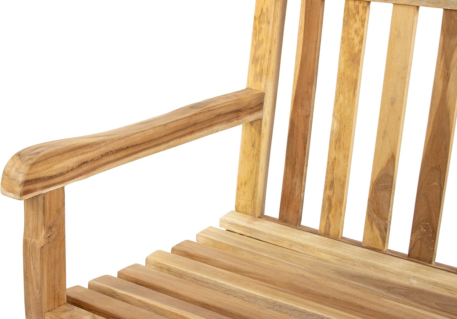 SAM 3-Sitzer Gartenbank Caracas, 150 cm, Teak-Holz, Massive Holzbank, ideal für den Balkon oder Garten braun