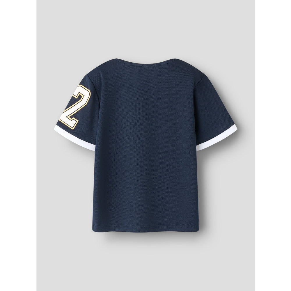 Køb Name It Navy Blazer Nmmanri Spider Nreg Ss Poly Top Mar