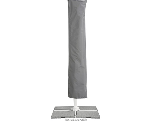 Schneider Rhodos Twist Bianco parasol, 300 x 300 cm, H 264 cm, wit
