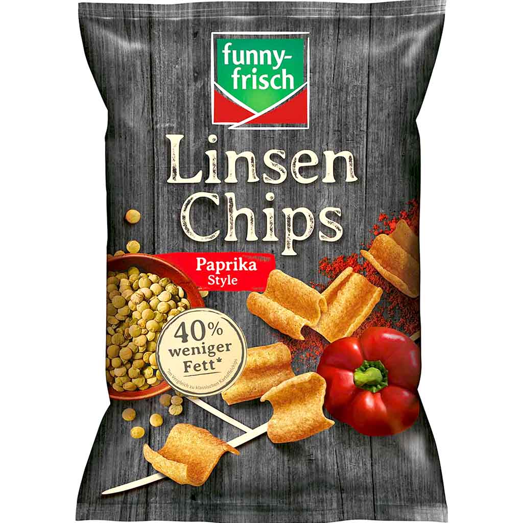 funny frisch Linsen Chips Paprika Style 90g MHD:17.3.25