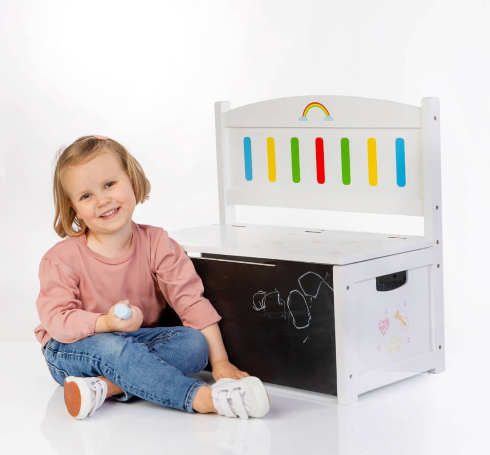 SpielMaus Holz 3 in 1 Sitzbank