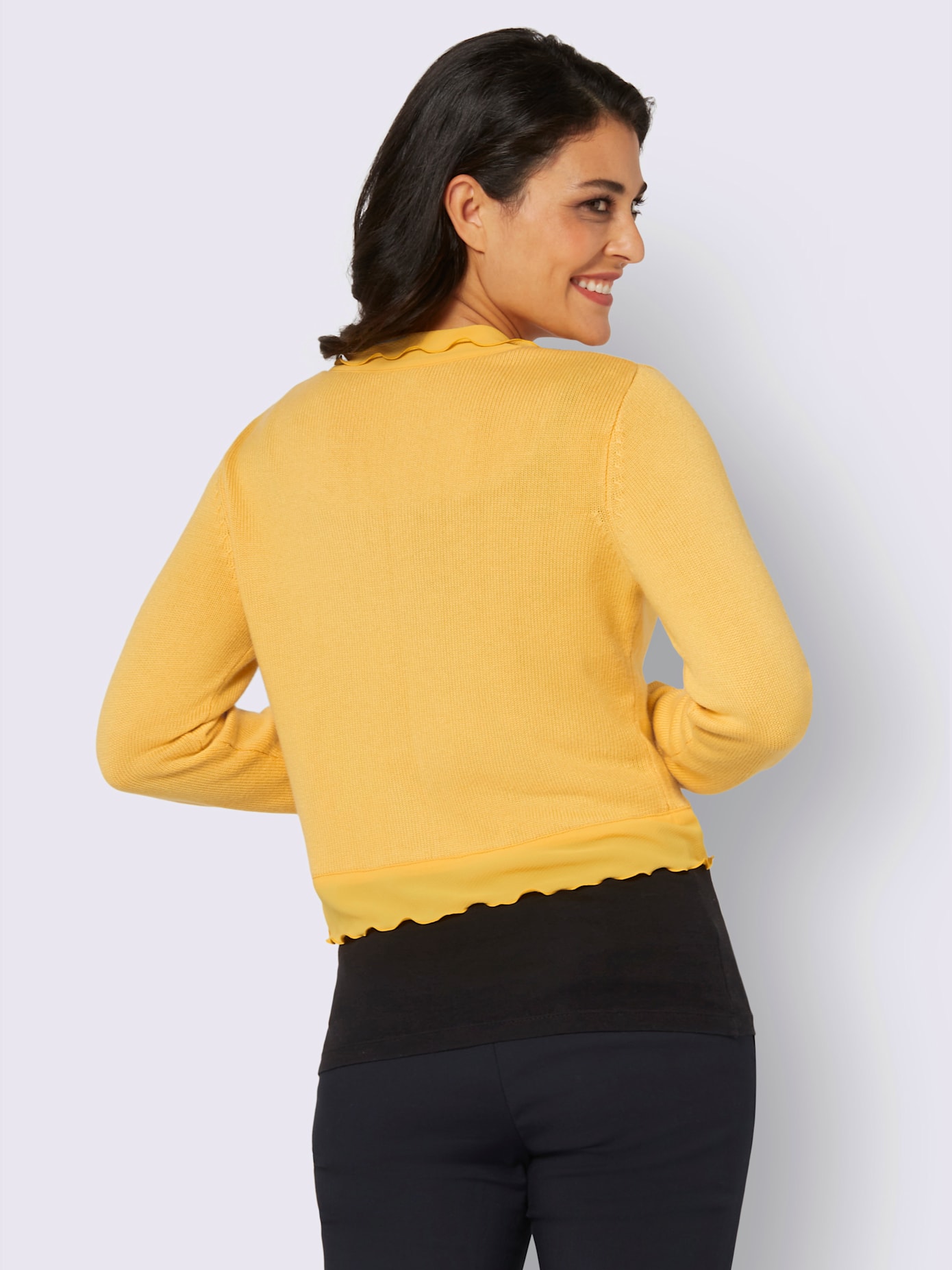 Veste en tricot contient de la soie