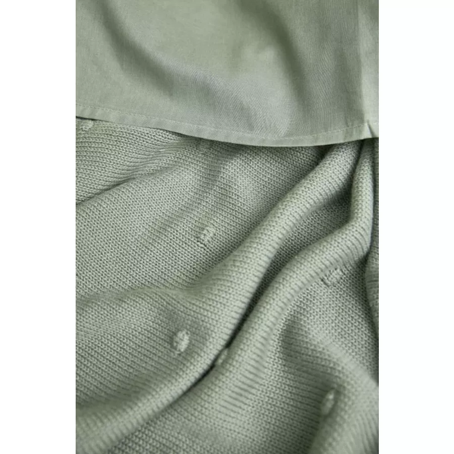 MEYCO Babydecke klein Mini Knots Forest Green 75 x 100 cm