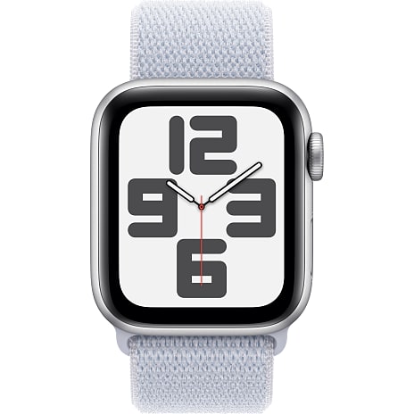 Apple Watch SE (2024) 40 mm Cell S/M - Silver Aluminium Sport Loop