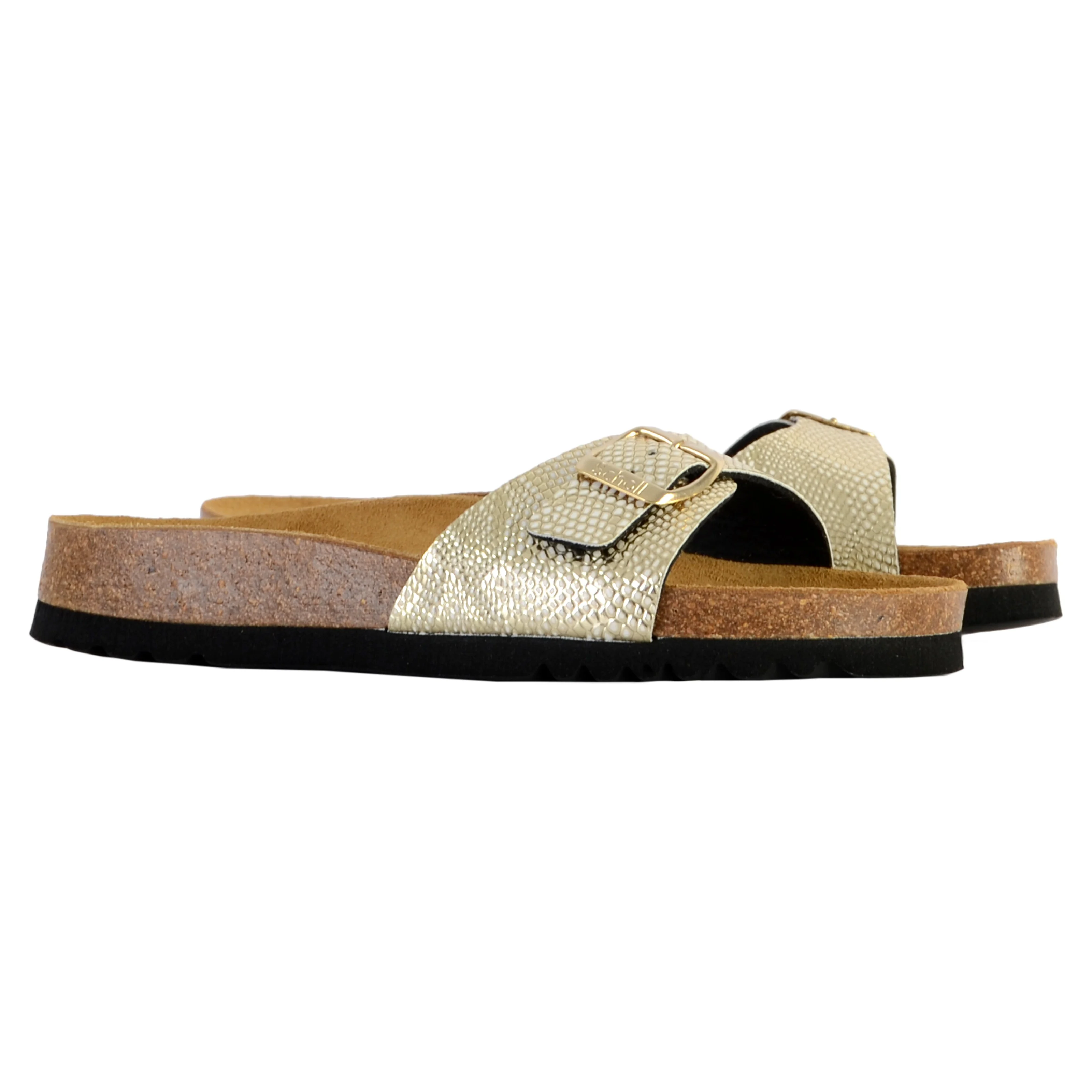 Mules cuirestelle | Doré