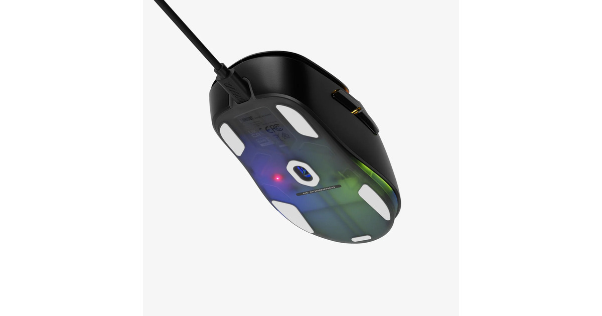 GloriousModel D 3 Wired gaming muis  (Zwart (mat), Tot 30.000 dpi, RGB)