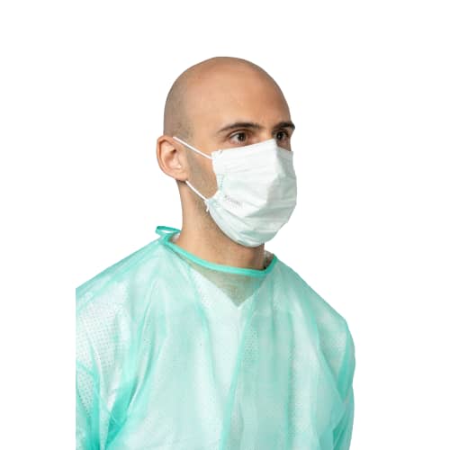 Masque médical Op-Air type II Kolmi à élastique vert