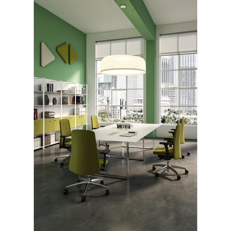Chaise de bureau SAVINO - dossier bas tissu