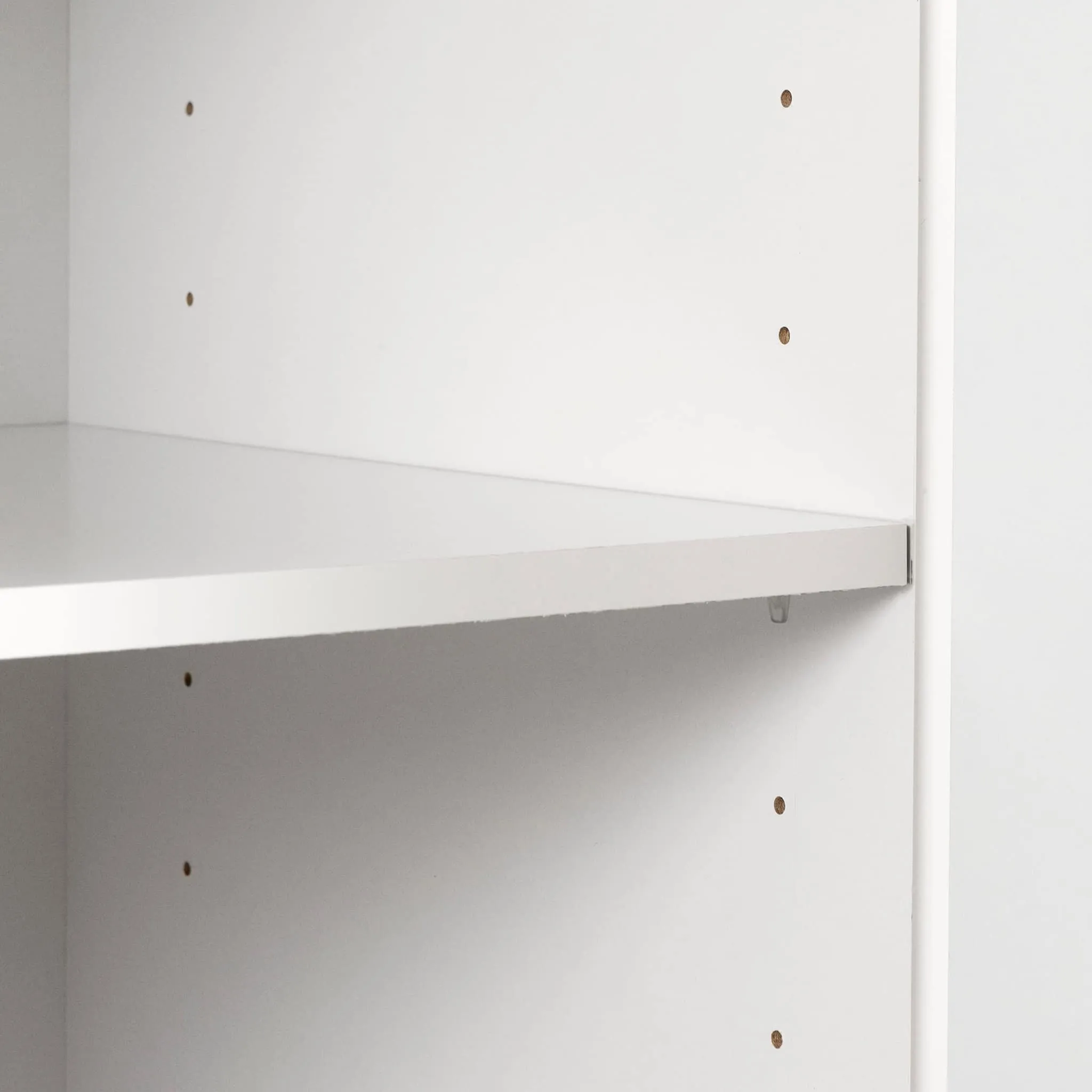 South Shore Armoire de Rangement 2 Portes - Morgan Blanc Solide