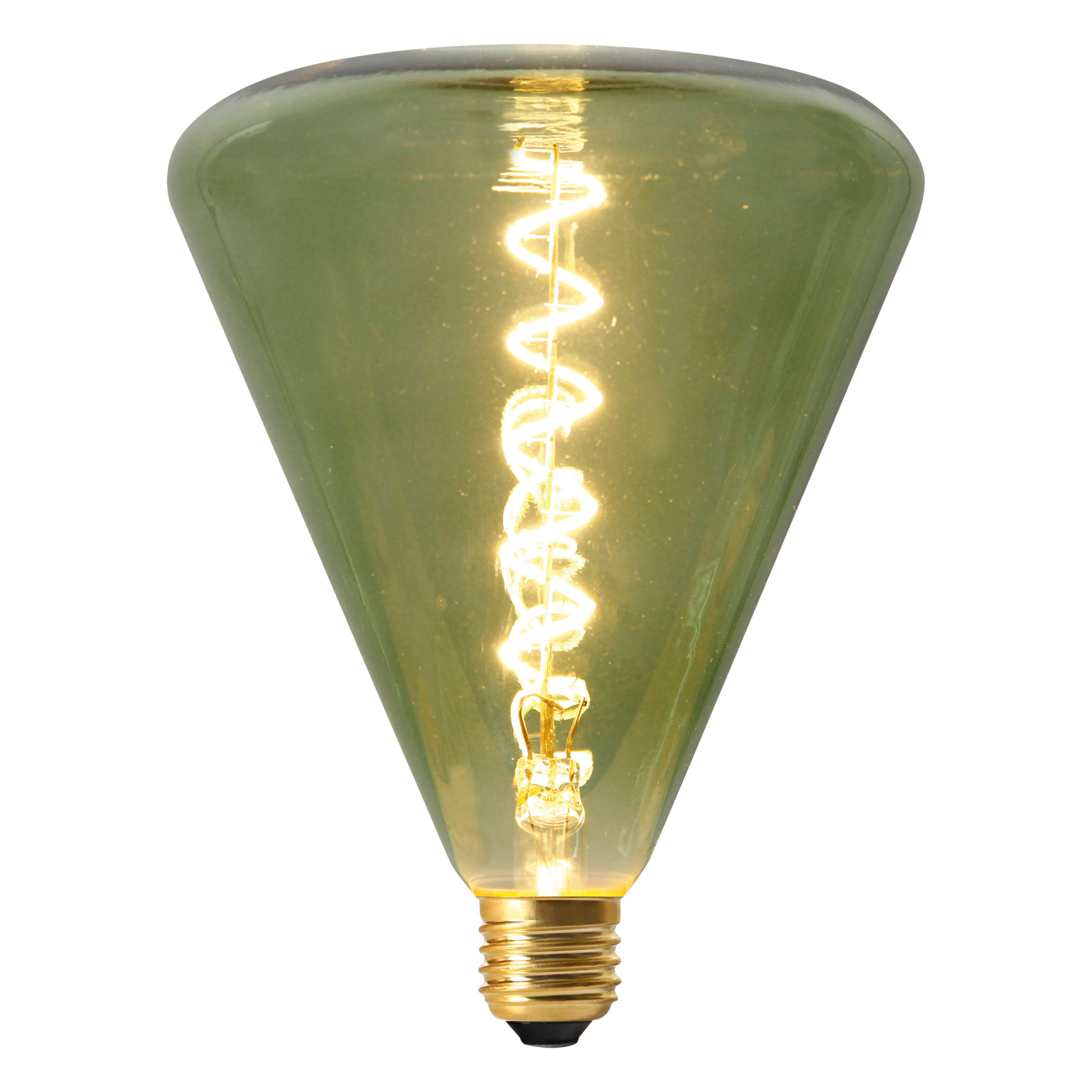 LED-Leuchtmittel DILLY - grün - 4 Watt - E27 - warmweiß
